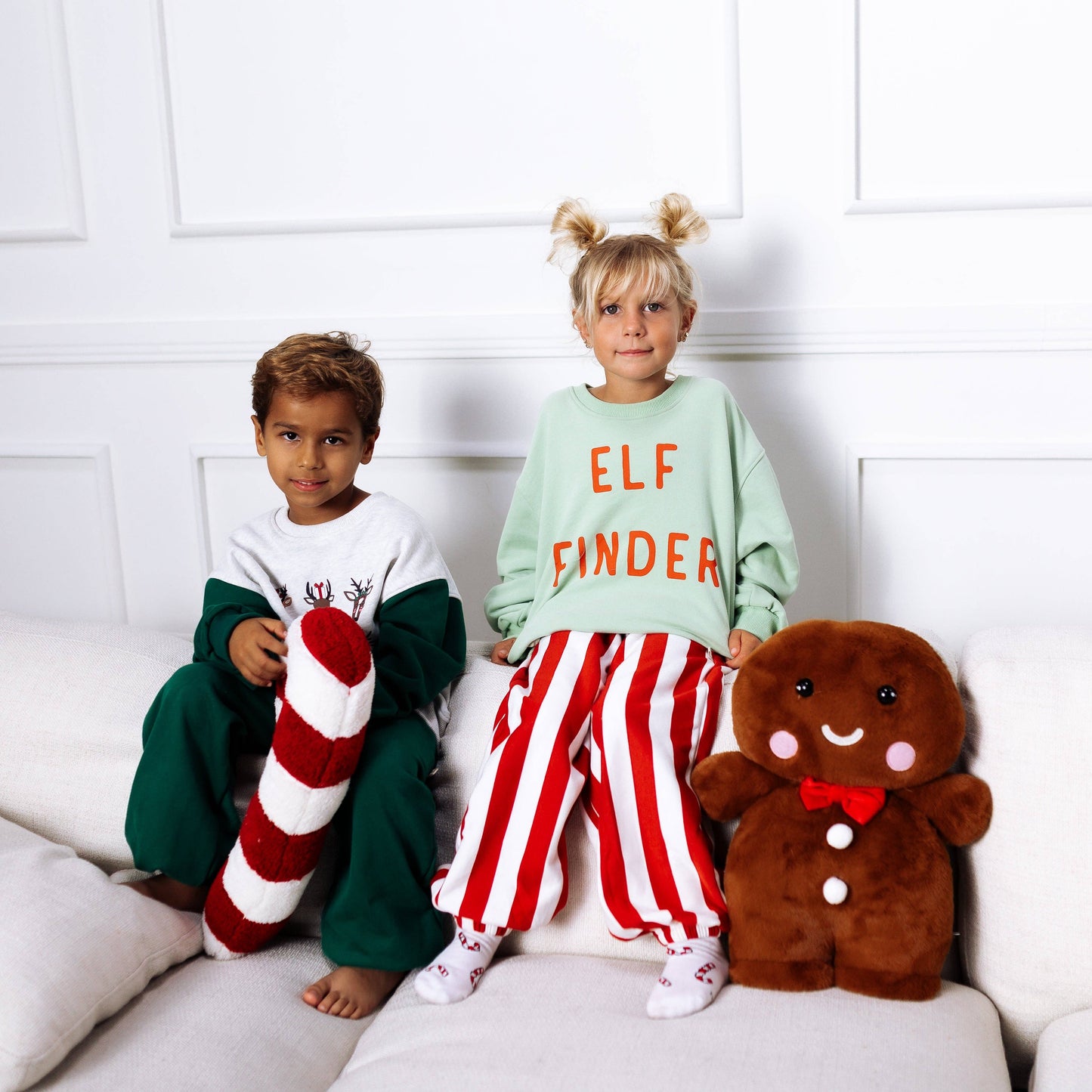 ELF FINDER | GREEN | oversized drop shoulder pullover | KIDS