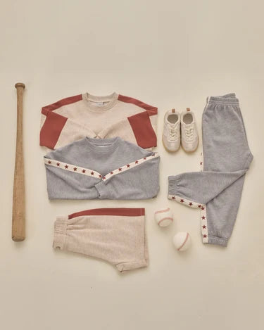Pouch Pocket Crew in Heathered Dusty Blue | Rylee + Cru