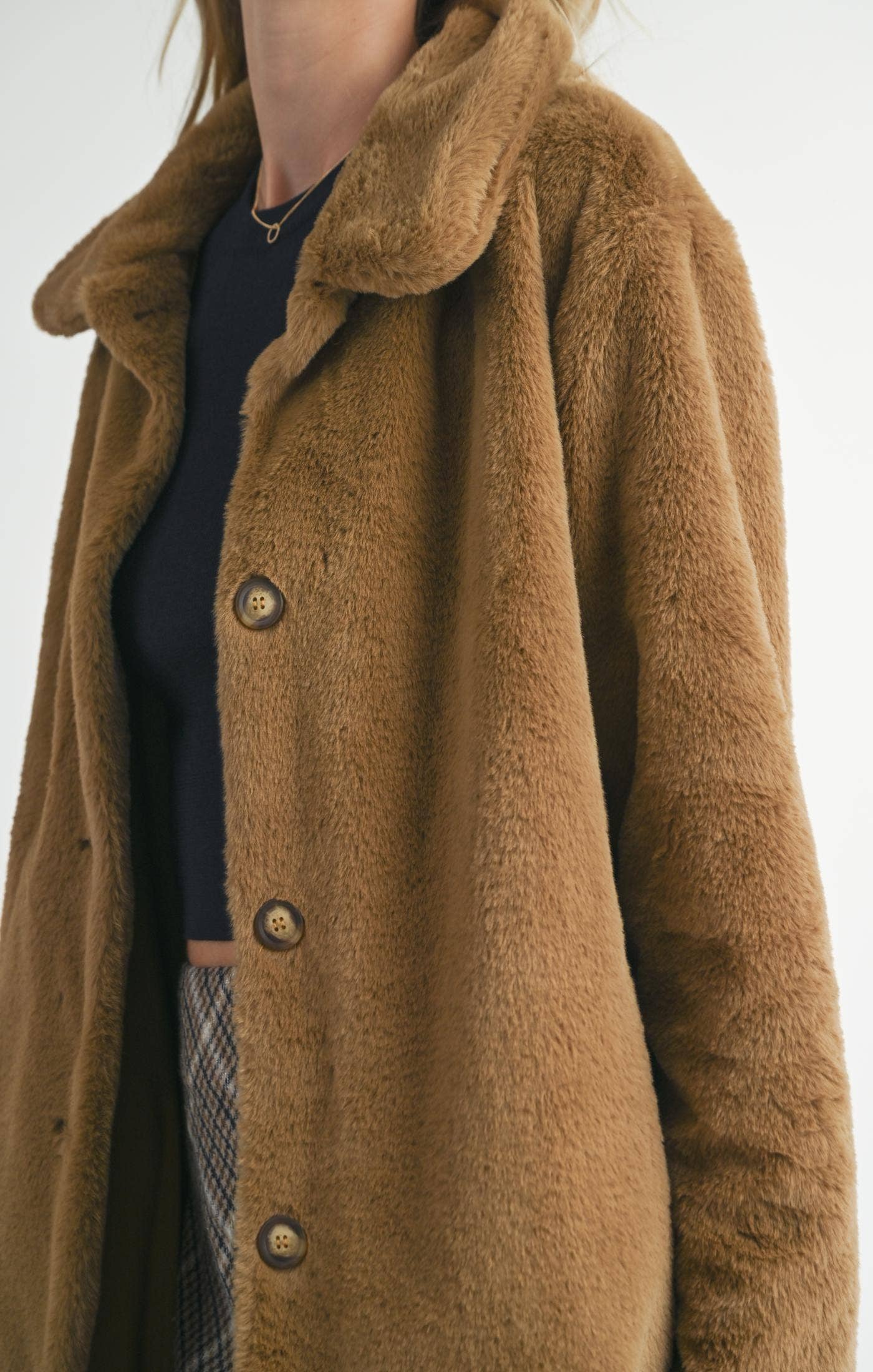 Faux Fur Long Coat