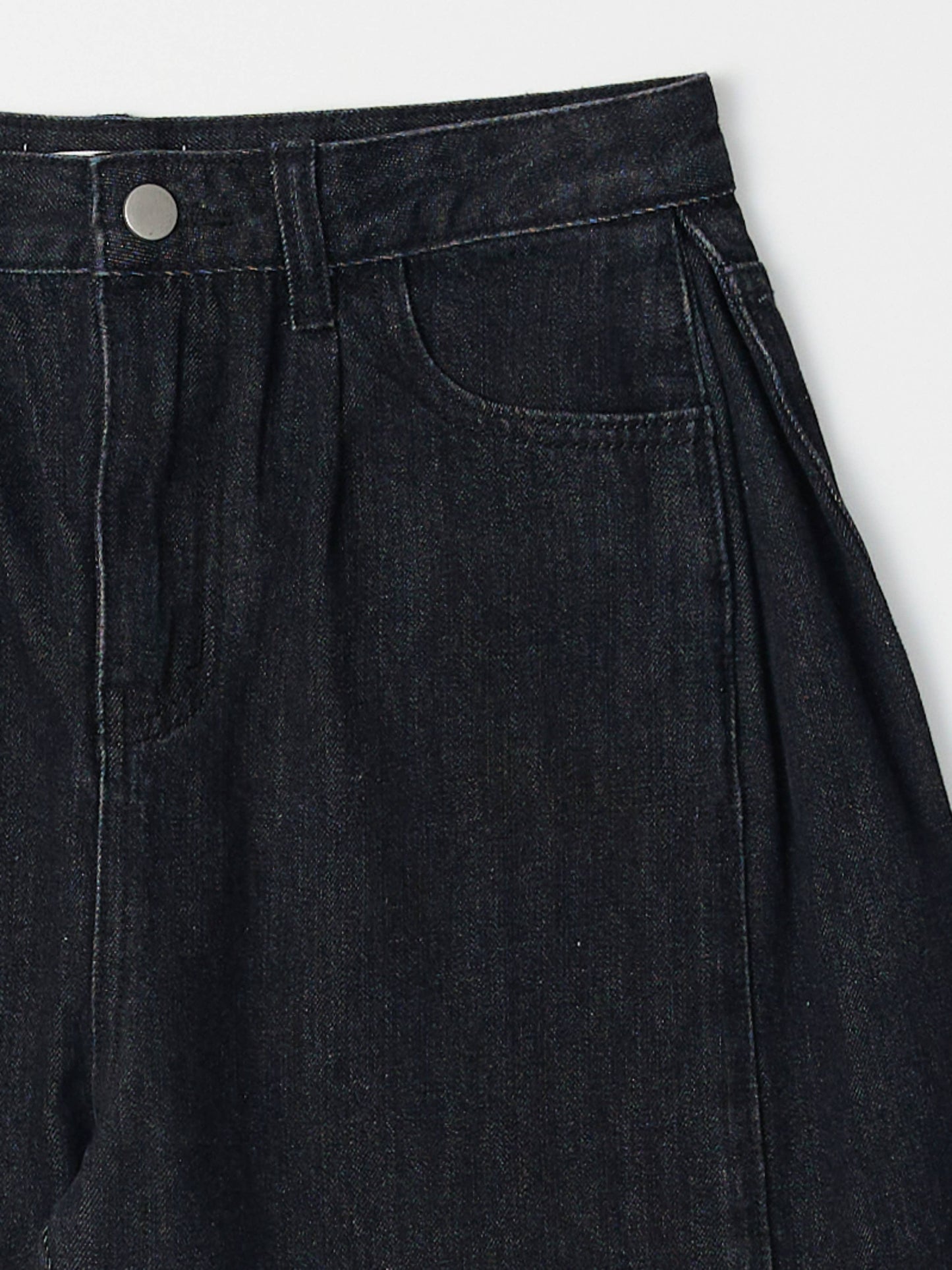 The Juno Shorts | Wide Leg Bermuda Denim Shorts