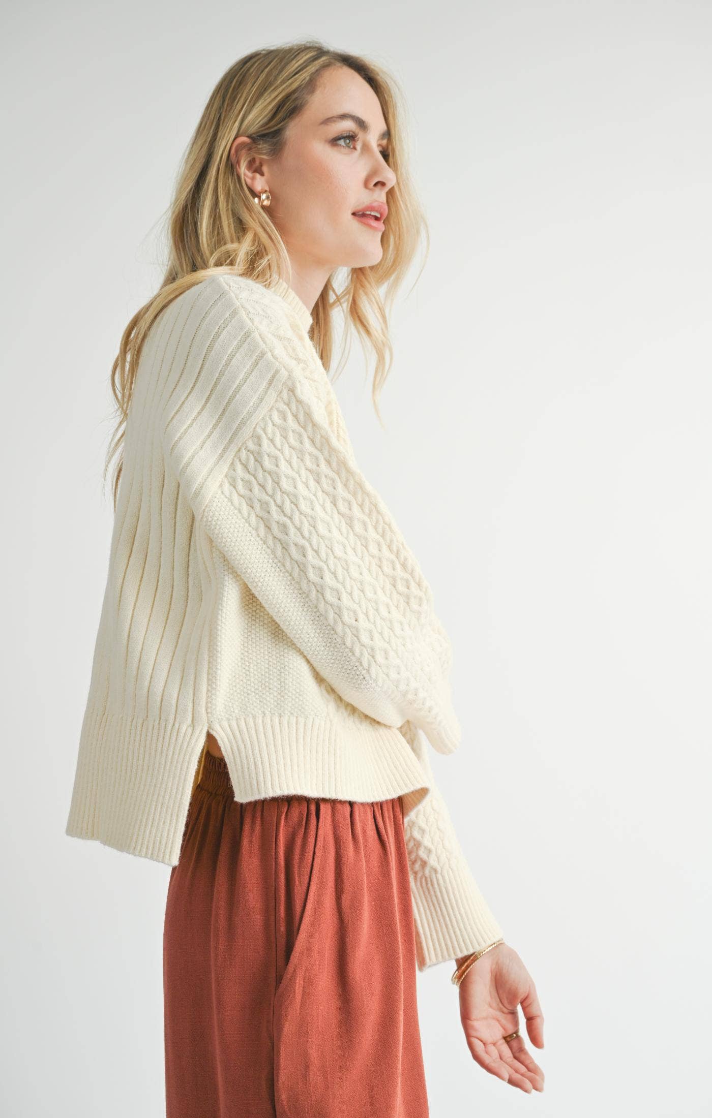 Ivory Turtleneck Sweater