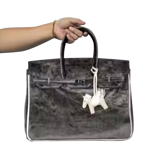 "The London" Velvet Tote Bag