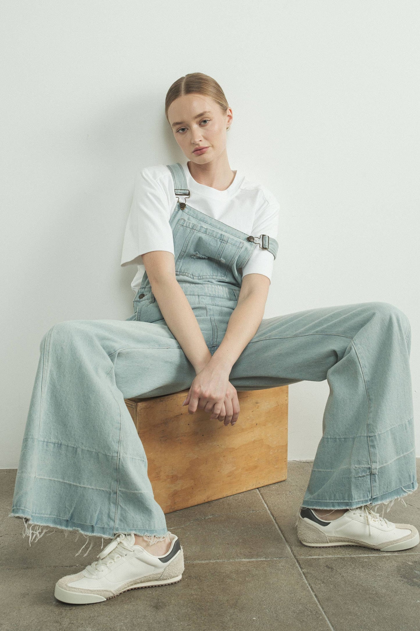 Milly Wide Leg Denim Overall