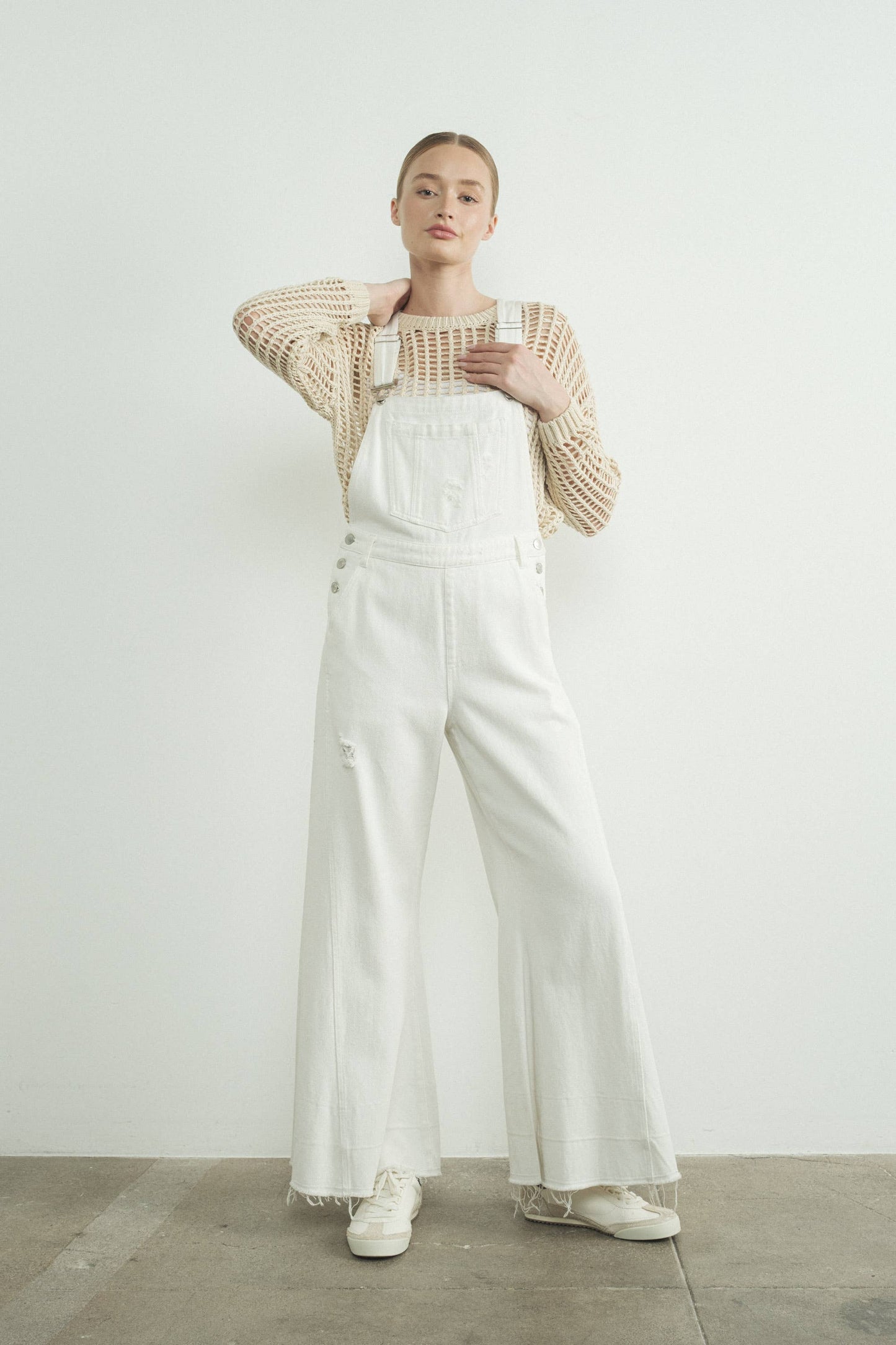 Milly Wide Leg Denim Overall