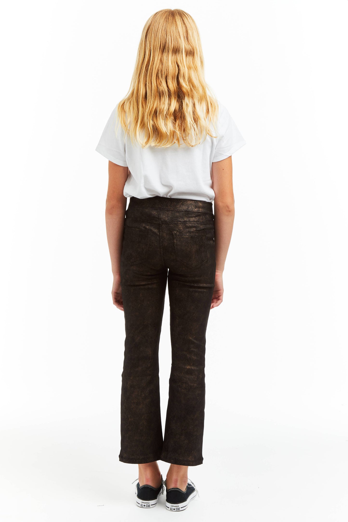 GIRLS-PULL ON VINTAGE SUEDE CROP FLARE