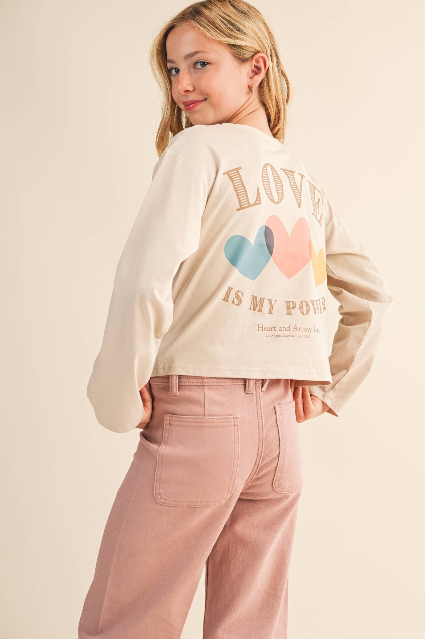 TWEEN KIDS GIRLS CROPPED BOXY TEE  (7-14)