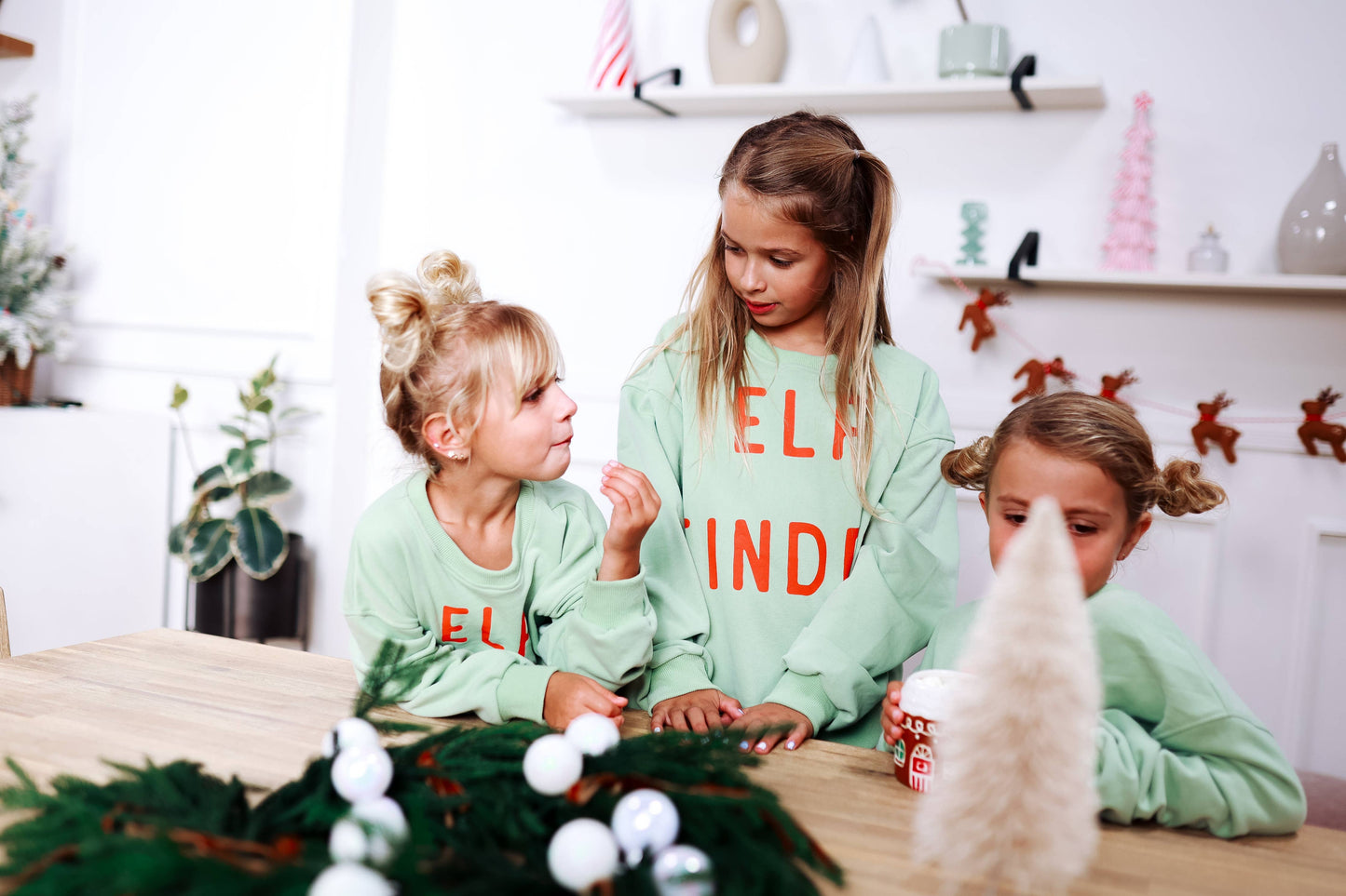 ELF FINDER | GREEN | oversized drop shoulder pullover | KIDS