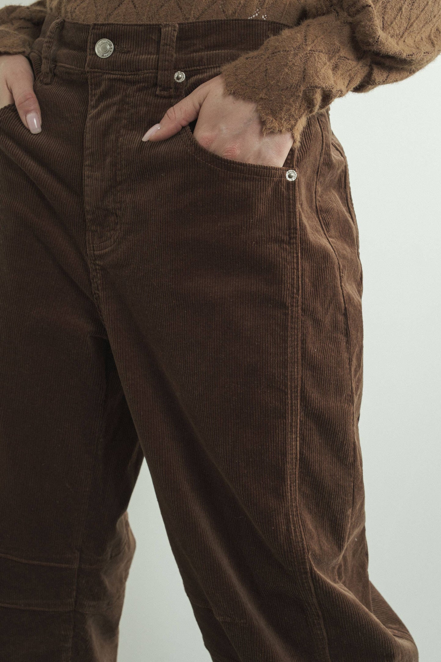 CORDUROY SLOUCHY RELAX FIT PANTS