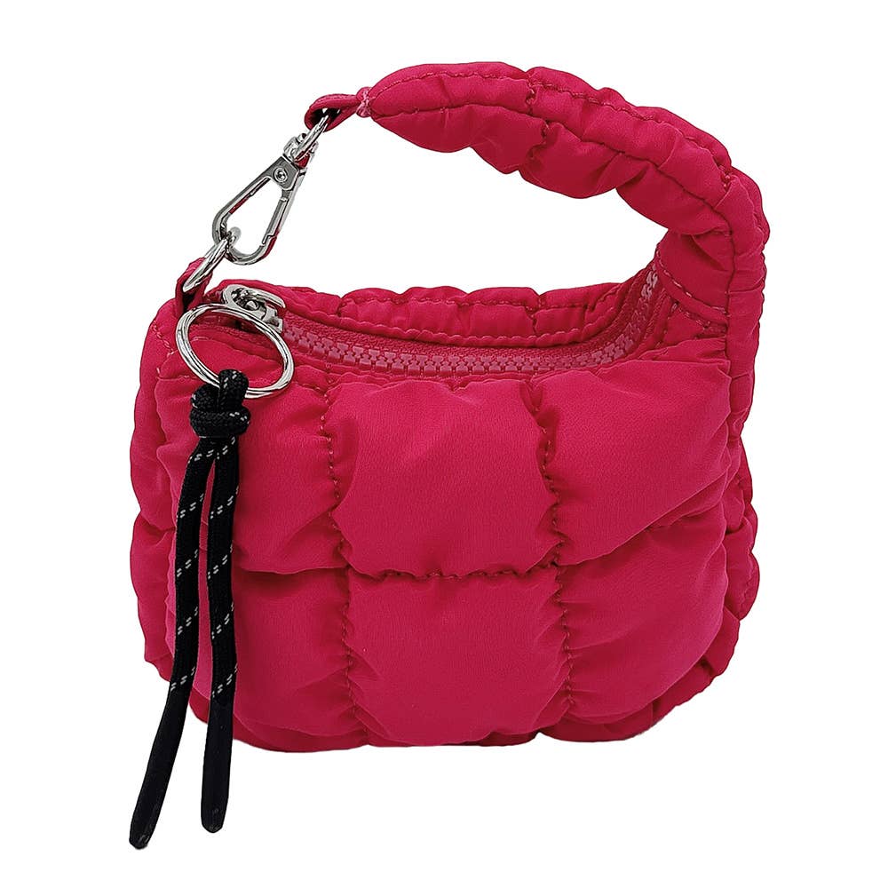 Quilted Puffer Mini Purse Bag / Bag Charm