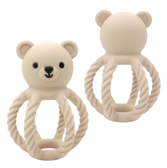 BPA All Silicone Teddy Rattle