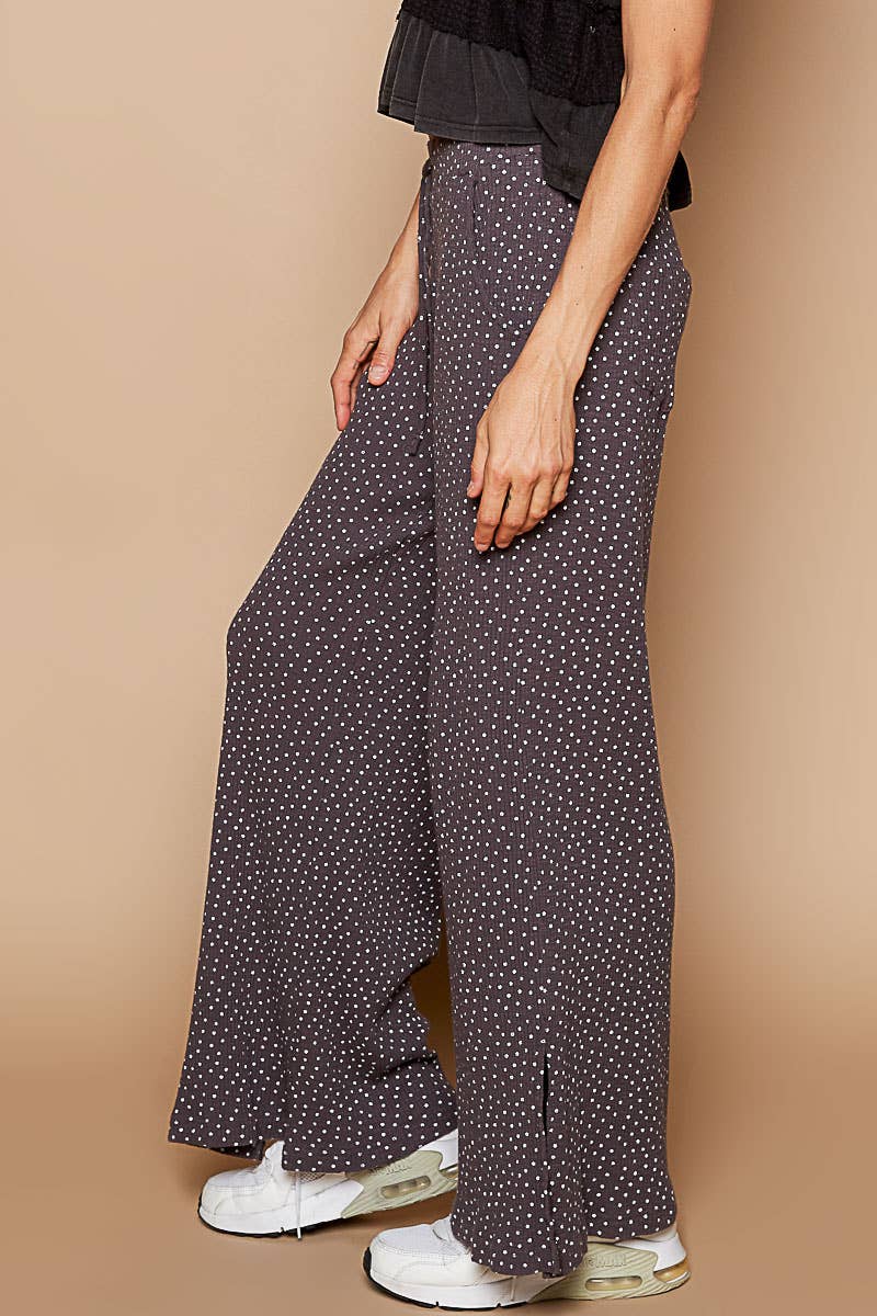 Vintage washed stretchable waist band casual pants