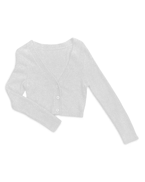 Mara Featherweight Cardigan in White - KatieJNYC