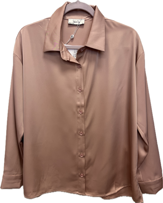 Pink collared button down - Sadie & Sage