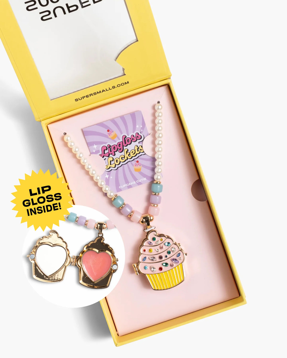 Cupcake Cutie Lipgloss Locket - Super Smalls
