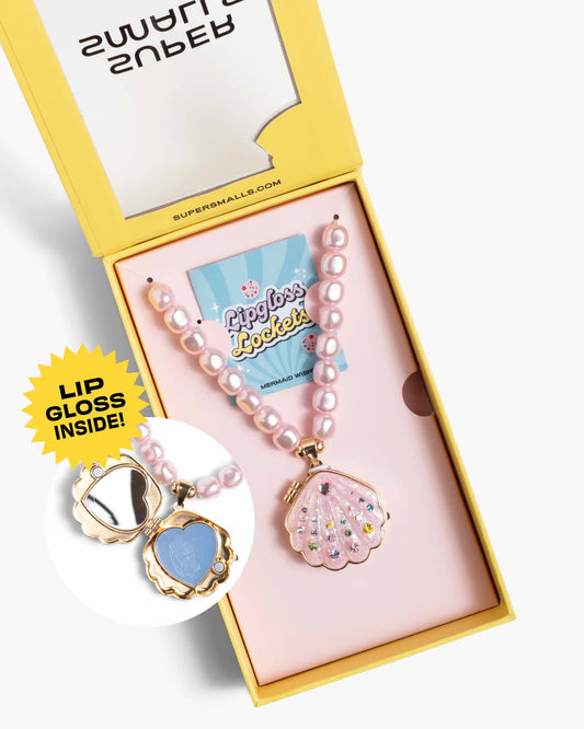 Sparkle Shell Lip gloss Locket - Super Smalls