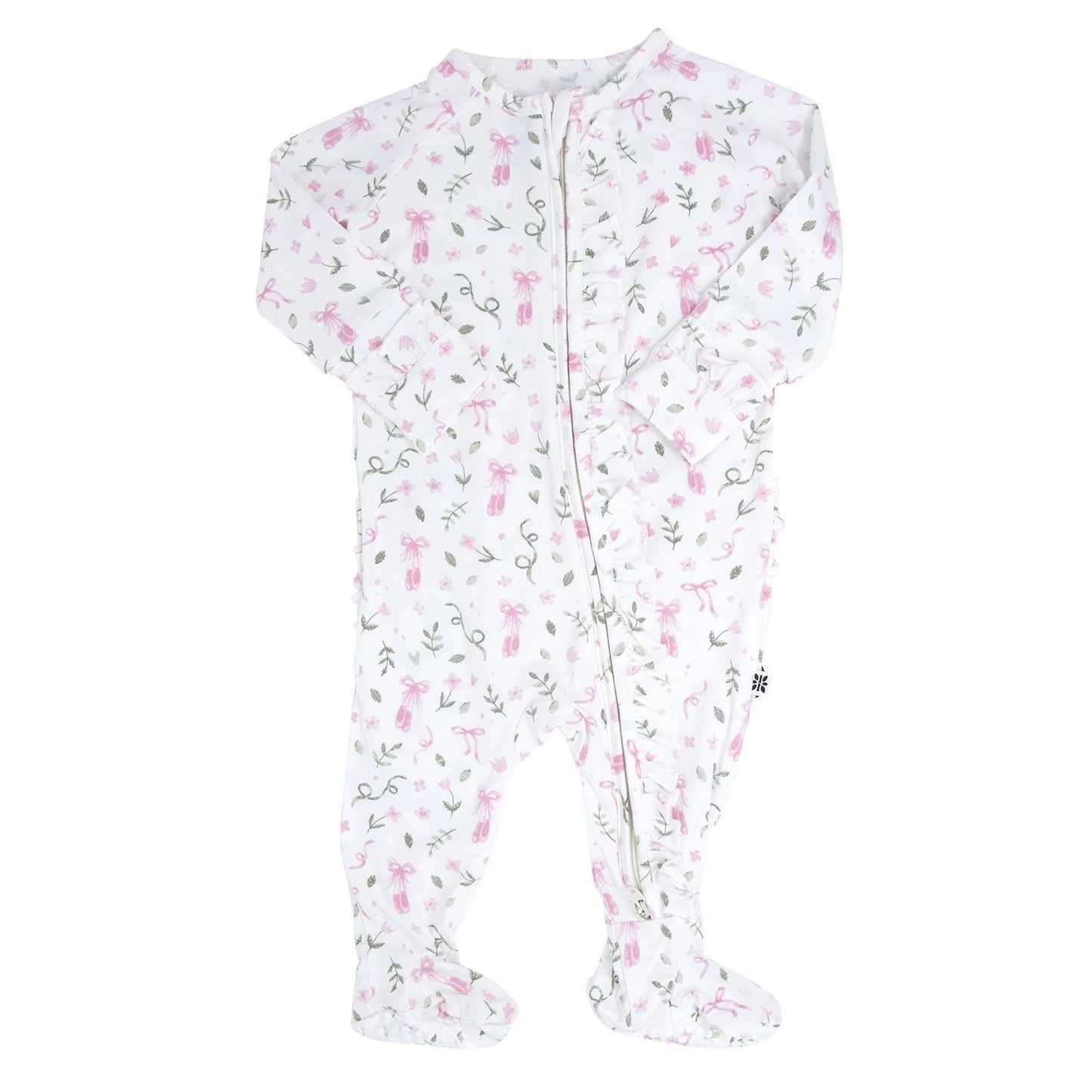 Ruffle Footie - Sweet Bamboo