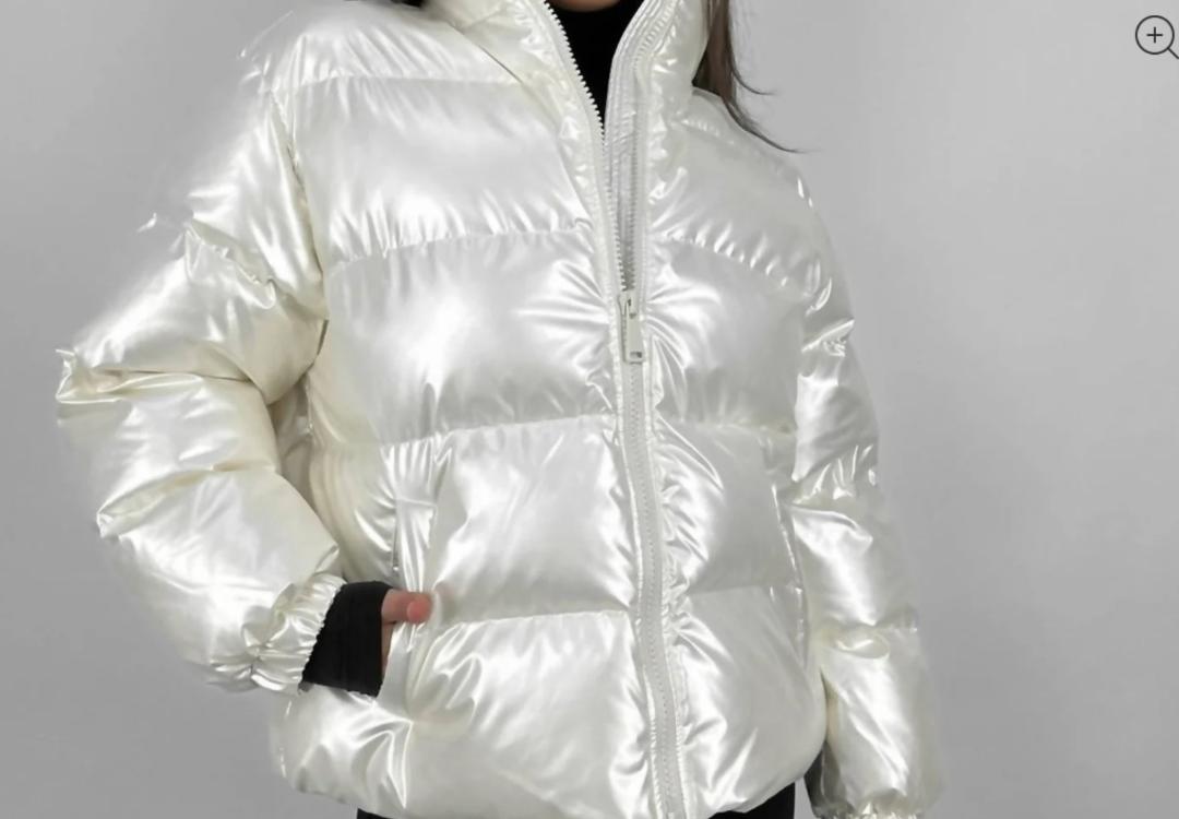 Lyra Puffer Jacket - Pearl