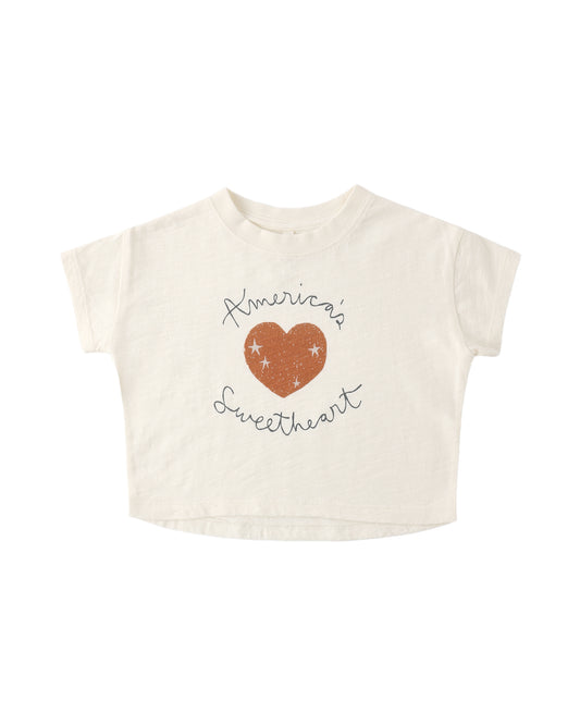 Boxy Tee America's Sweetshirt - Rylee + Cru