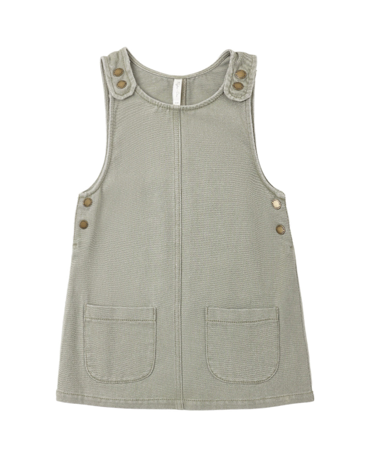Odette Overall Dress in Dark Sage | Rylee + Cru