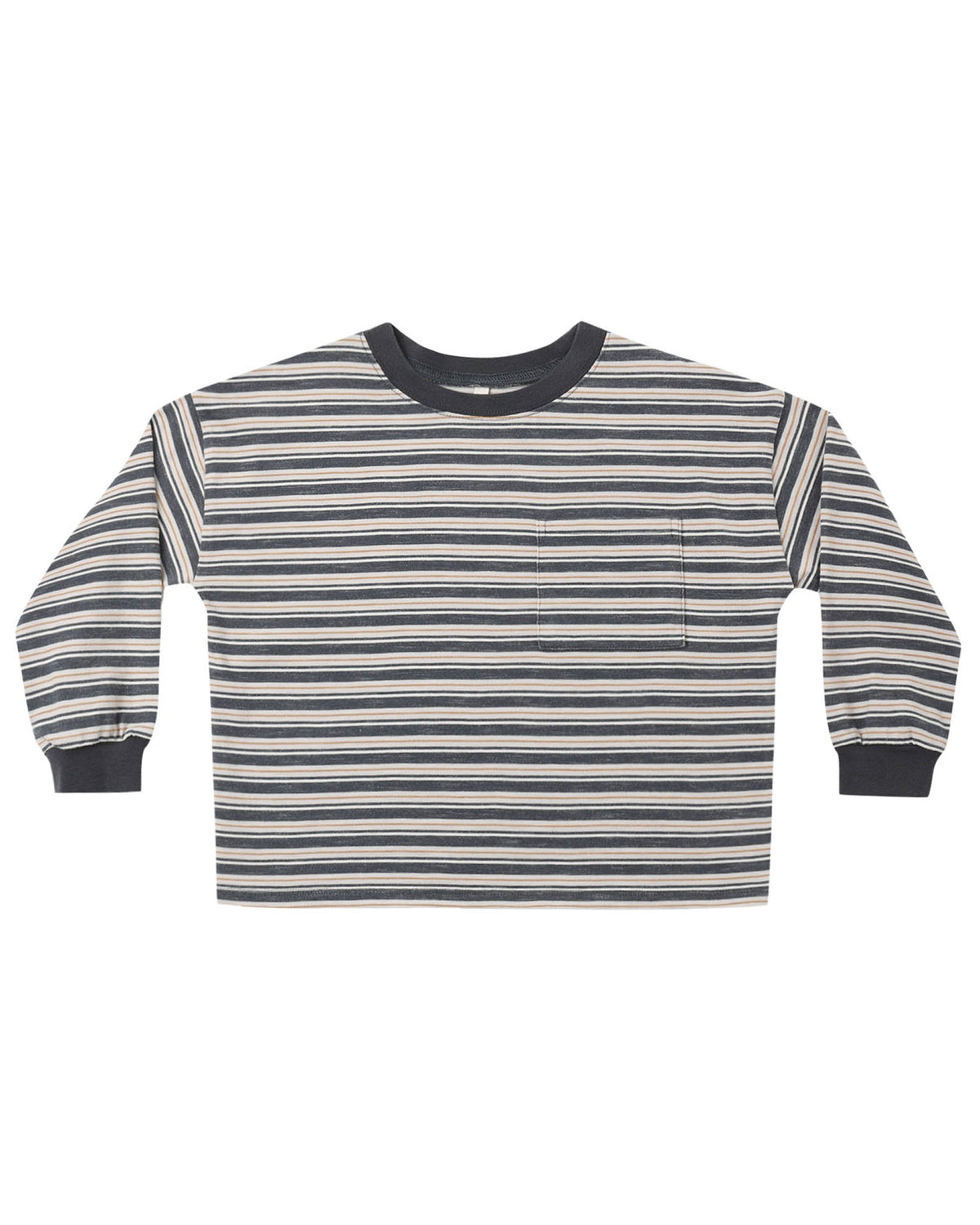 Relaxed Long Sleeve Tee Blue Stripe | Rylee & Cru