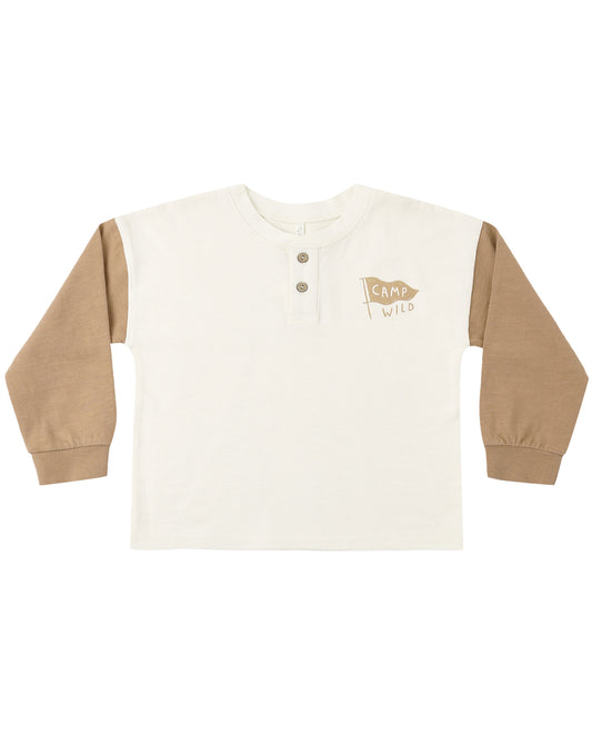 Camp Wild Long Sleeve Henley | Rylee + Cru