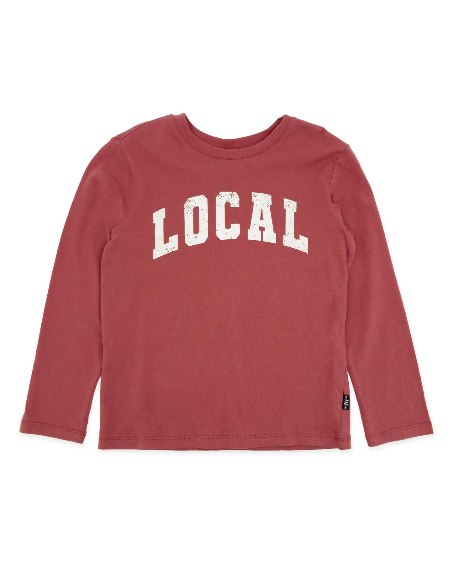Local l/s Tee in canyon red - Feather 4 Arrow