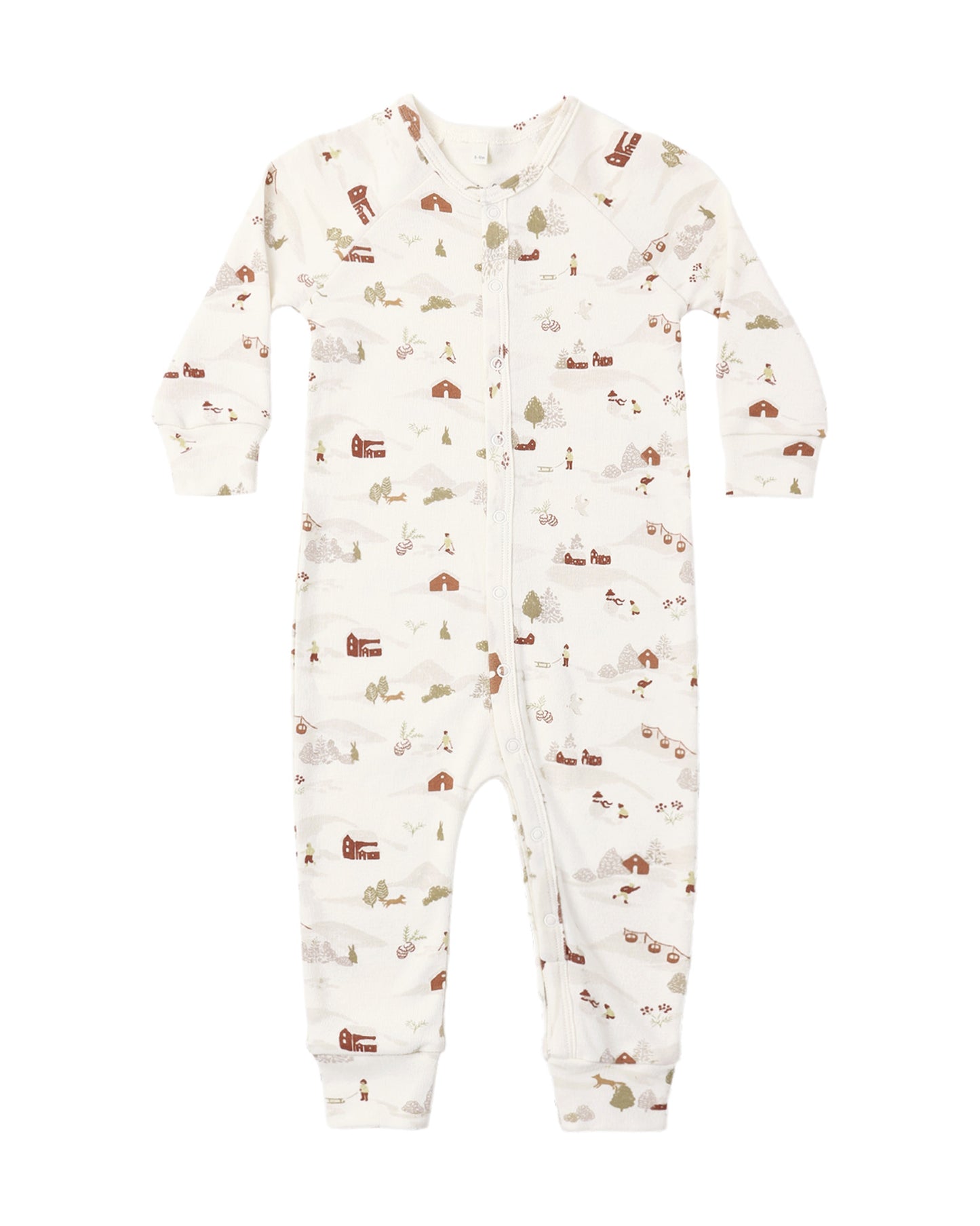 Organic Pajama Long John Ski Town - Rylee + Cru