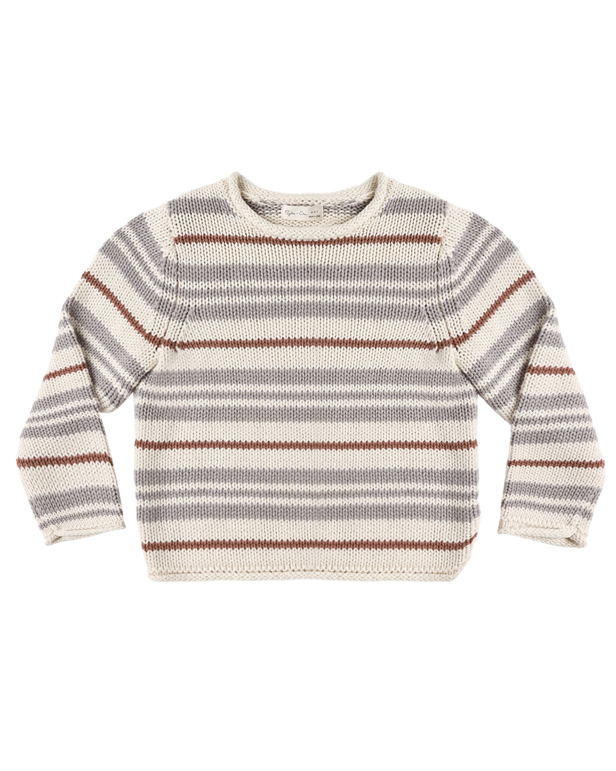 Jacques Striped Sweater in Dusty Blue | Rylee + Cru