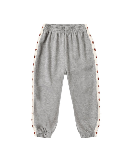 Paneled Sweatpant in Heathered Dusty Blue | Rylee + Cru