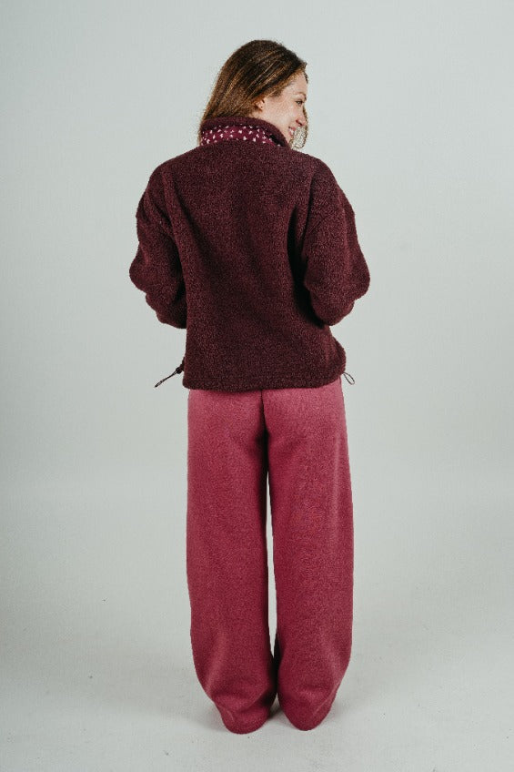 Mauve Sprout Tessa Sherpa Jacket - Happy Camp3r