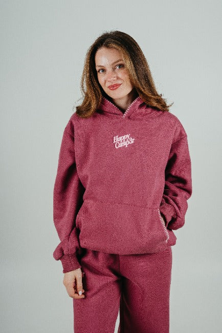 Mauve Whip Stitch Hoodie - Happy Camp3r