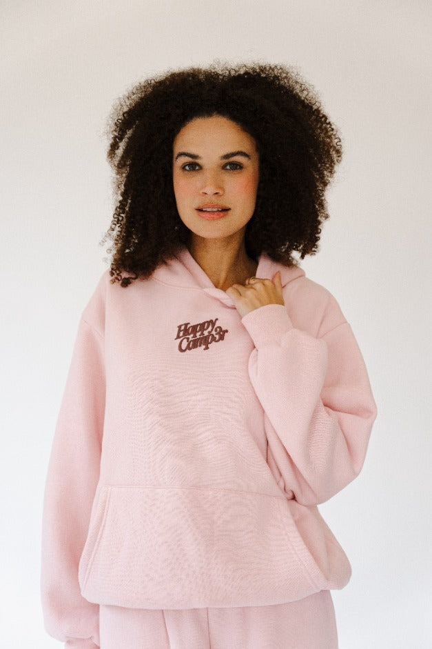 Puff Series Hoodie Light Pink - Happy Camp3r