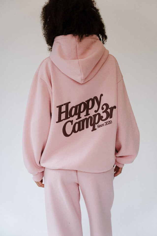 Puff Series Hoodie Light Pink - Happy Camp3r