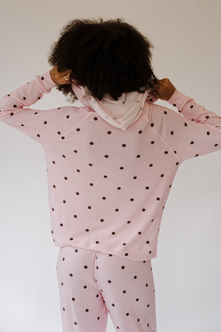 Spotted Pink Lucy Hoodie - Happy Camp3r