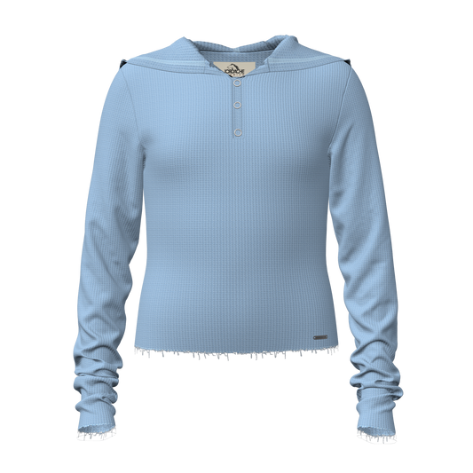 Snap Henley Hoodie - Jordache