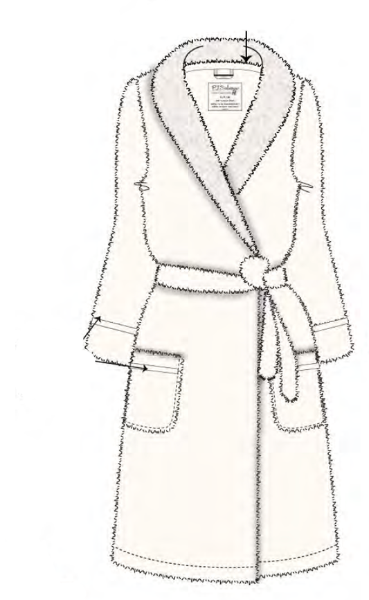 Luxe Plush Robe in natural - P.J. Salvage