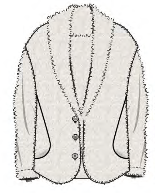 Shearling Cardigan in natural - P.J. Salvage
