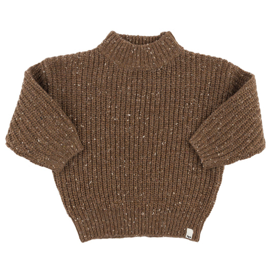 Speckle Knit Grandpa Knitted Pullover - oh baby!