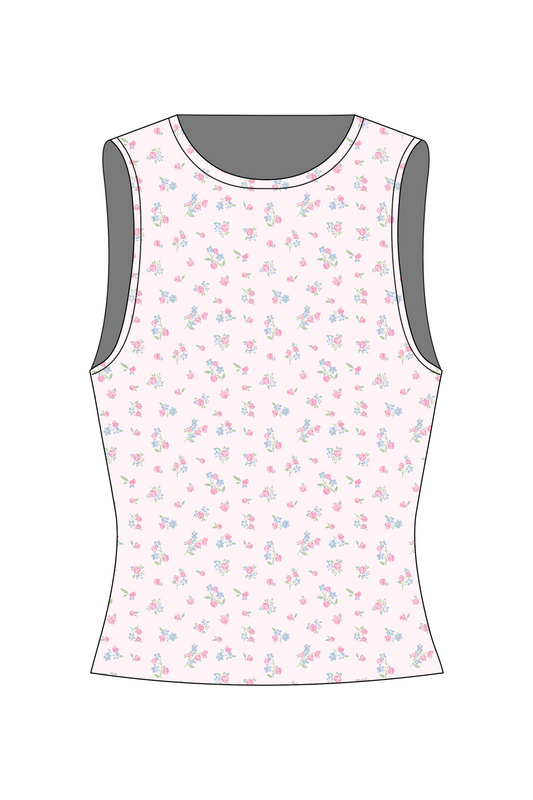 Cottage Petals Youth Lila Top - Happy Camp3r