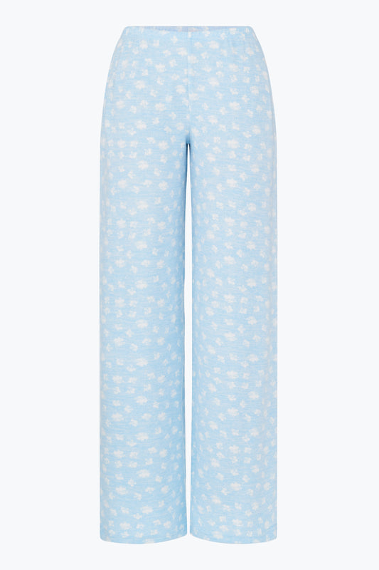Ditsy Blue Mia Pajama Bottoms - Happy Camp3r