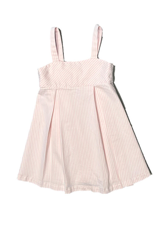 Meredyth Dress in Pink Stripe